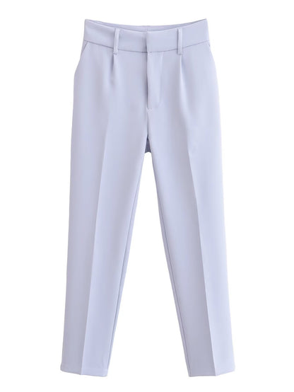 Elegant High-Waist Slimming Tailored Pants