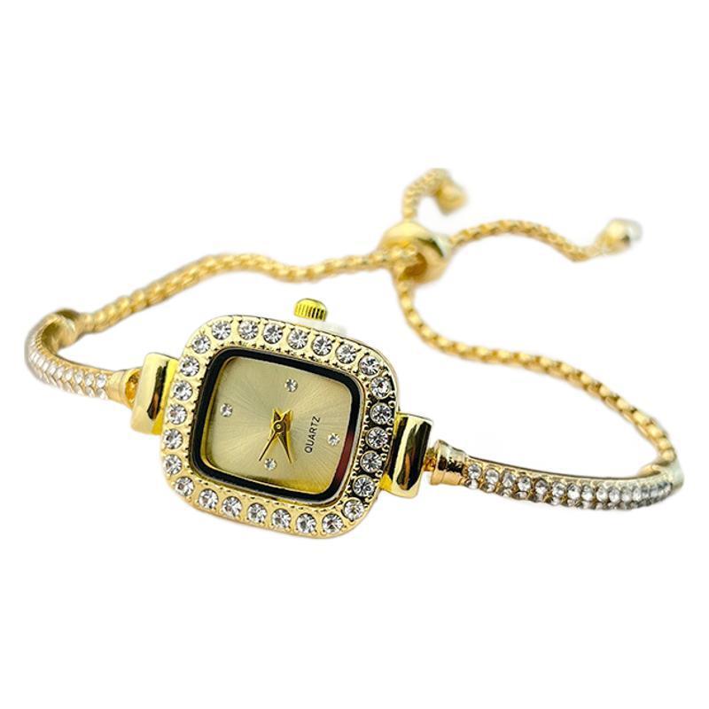 Elegant Diamond Square Women’s Watch