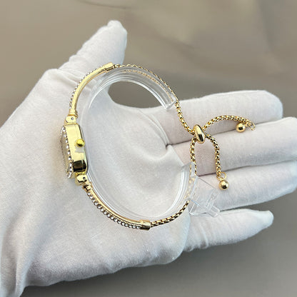 Elegant Diamond Square Women’s Watch