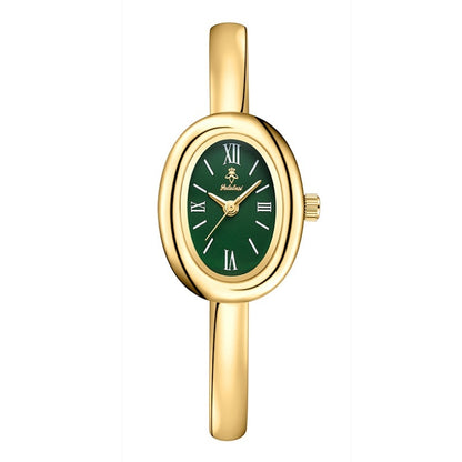 Elegant Retro Oval Quartz Watch for Women