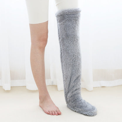 Women’s Over-Knee Fuzzy Warm Socks – Winter Thermal Soft Sleep Stockings