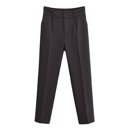 Elegant High-Waist Slimming Tailored Pants