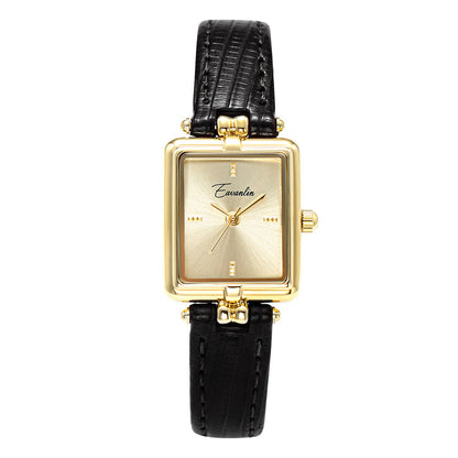 Elegant Retro Square Women’s Watch – Light Luxury Design