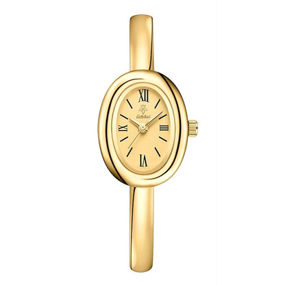 Elegant Retro Oval Quartz Watch for Women