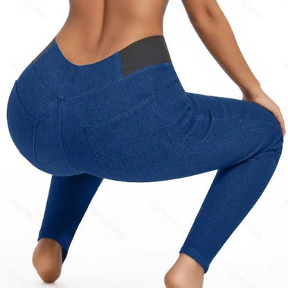 Women's Fleece-Lined Slim Fit Jeans – Warm, Stylish & All-Matching