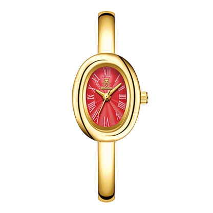 Elegant Retro Oval Quartz Watch for Women