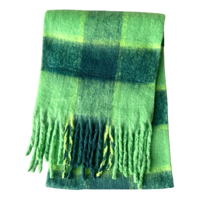 Women’s Thick Plaid Winter Scarf