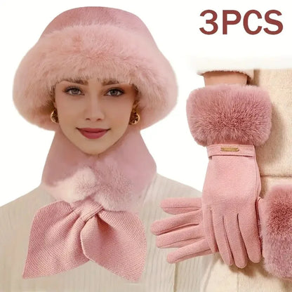 Women’s Plush Fleece-Lined Winter Hat with Earflaps