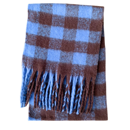 Women’s Thick Plaid Winter Scarf