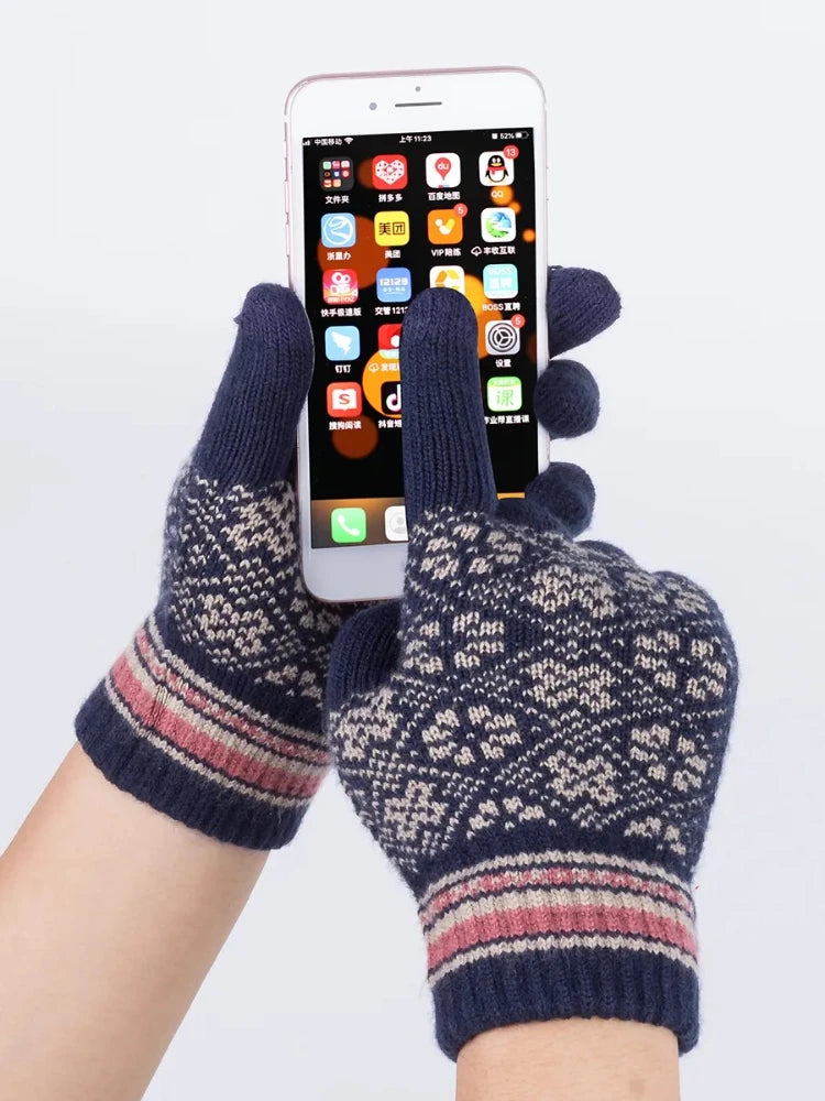 3-Piece Winter Knit Set (Hat + Scarf + Gloves)