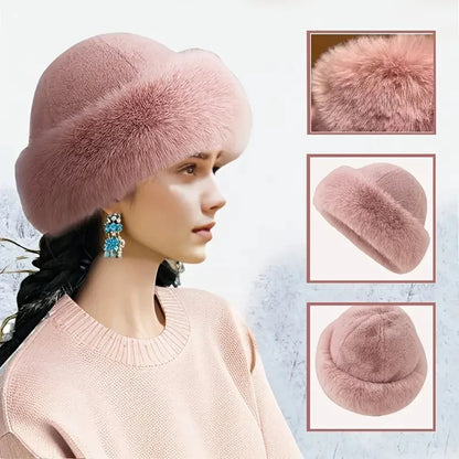 Women’s Plush Fleece-Lined Winter Hat with Earflaps