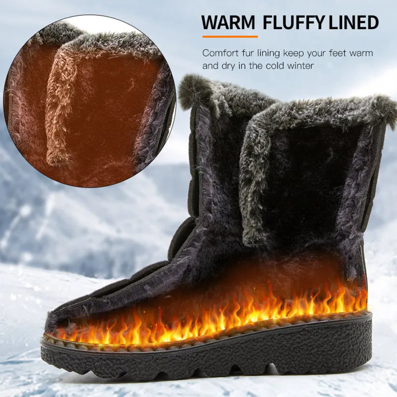 Women’s Snow Boots – Cozy Fur-Lined & Waterproof