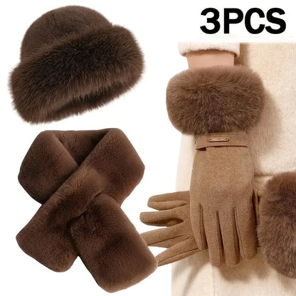 Women’s Plush Fleece-Lined Winter Hat with Earflaps