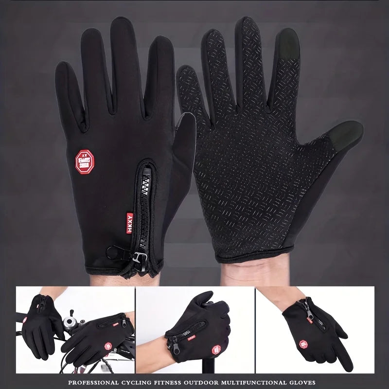 Unisex Winter Touchscreen Gloves – Warm & Windproof