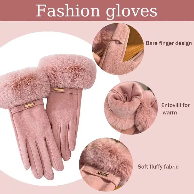 Women’s Plush Fleece-Lined Winter Hat with Earflaps