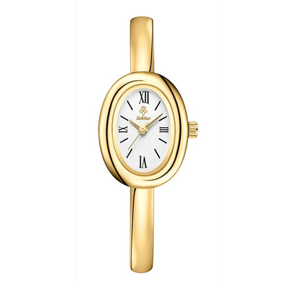 Elegant Retro Oval Quartz Watch for Women
