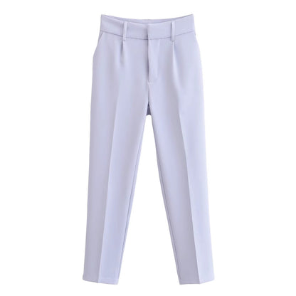 Elegant High-Waist Slimming Tailored Pants