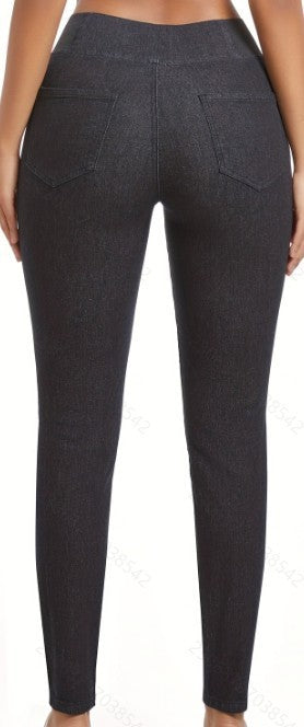Women's Fleece-Lined Slim Fit Jeans – Warm, Stylish & All-Matching