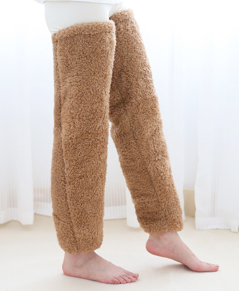 Women’s Over-Knee Fuzzy Warm Socks – Winter Thermal Soft Sleep Stockings